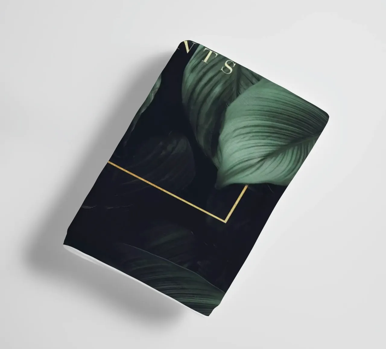 Botanische elegantie - groen bladontwerp met quote badhanddoek van Whole©