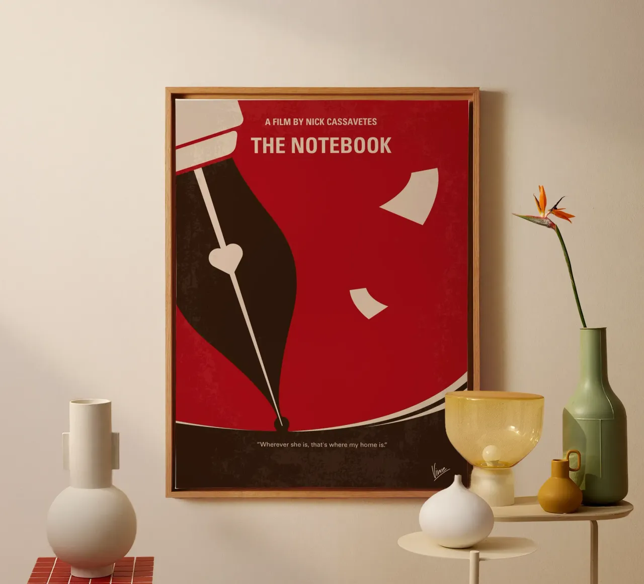 No440 My The Notebook minimal movie poster tela da Chungkong