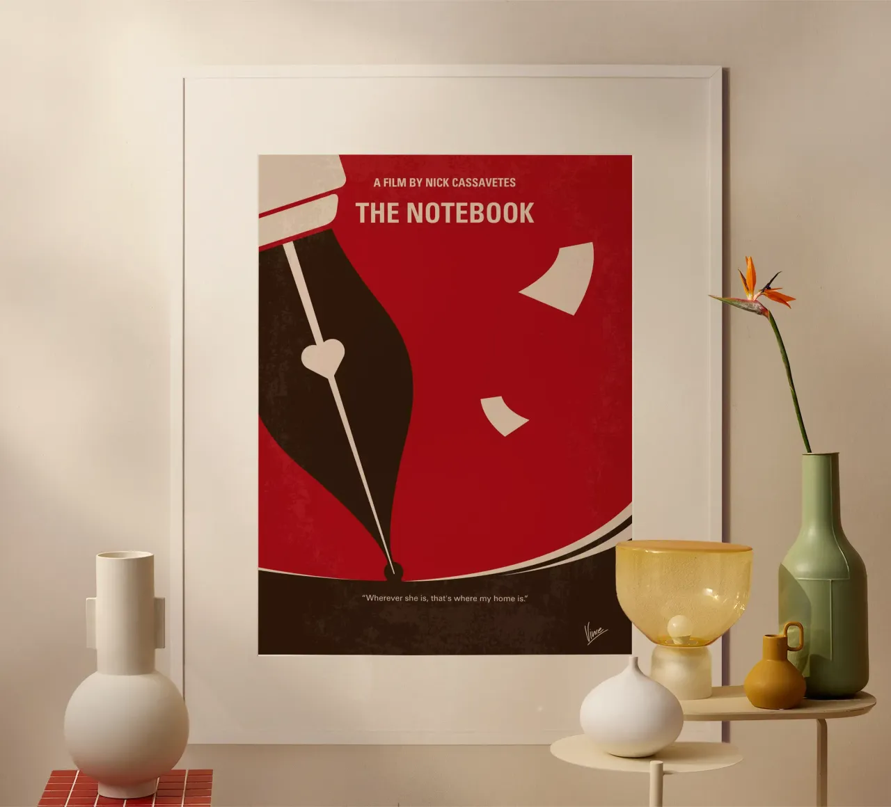 No440 My The Notebook minimal movie poster carta hahnemühle da Chungkong