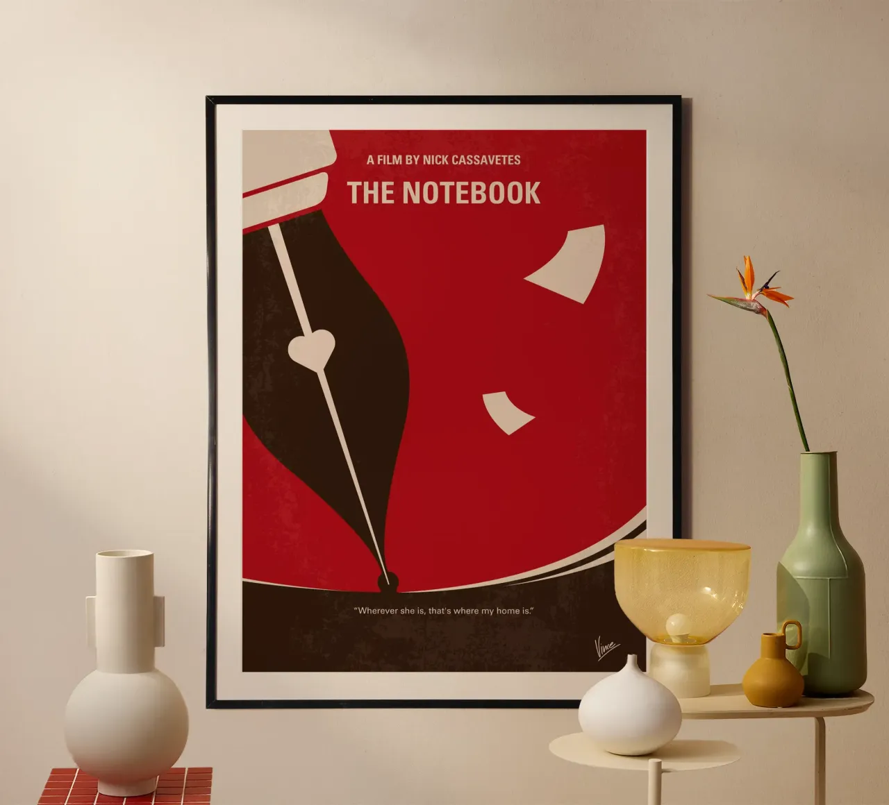 No440 My The Notebook minimal movie poster carta hahnemühle da Chungkong