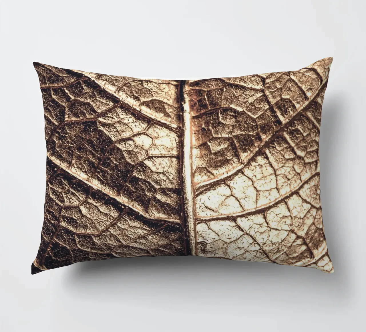 Foglia d'oro - texture naturale dall'aspetto metallico cuscino da Whole©