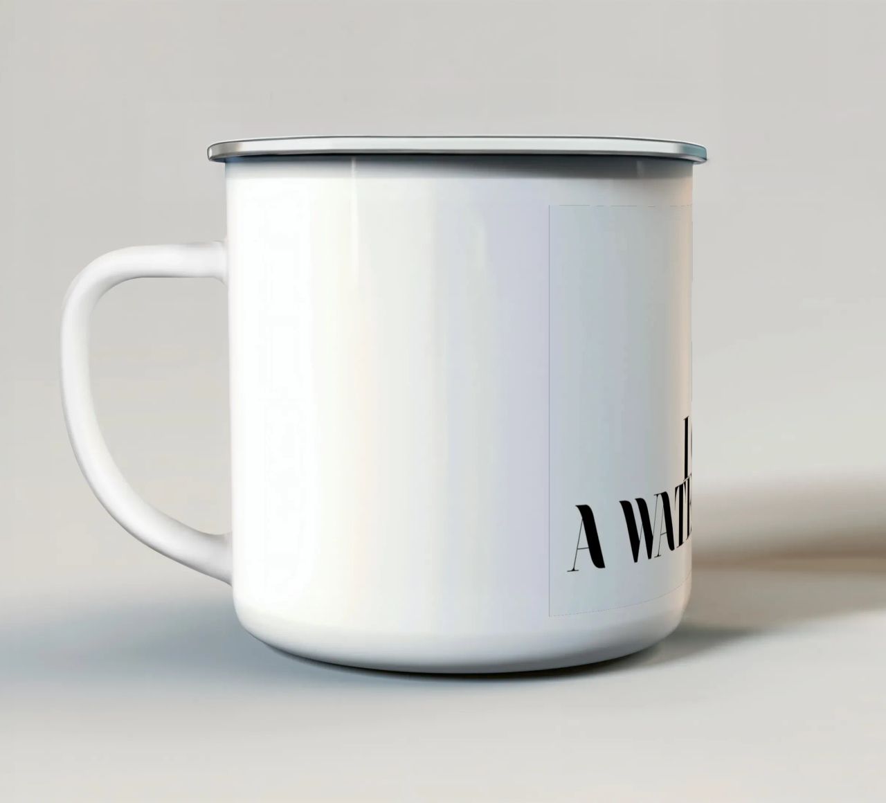 Ich trug eine Wassermelone schwarz und weiß Zitat - Dirty Dancing Emaille Tasse von Honeymoon Hotel