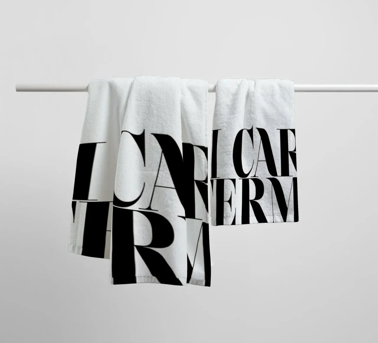 I Carried A Watermelon citazione in bianco e nero - Dirty Dancing asciugamano da bagno da Honeymoon Hotel