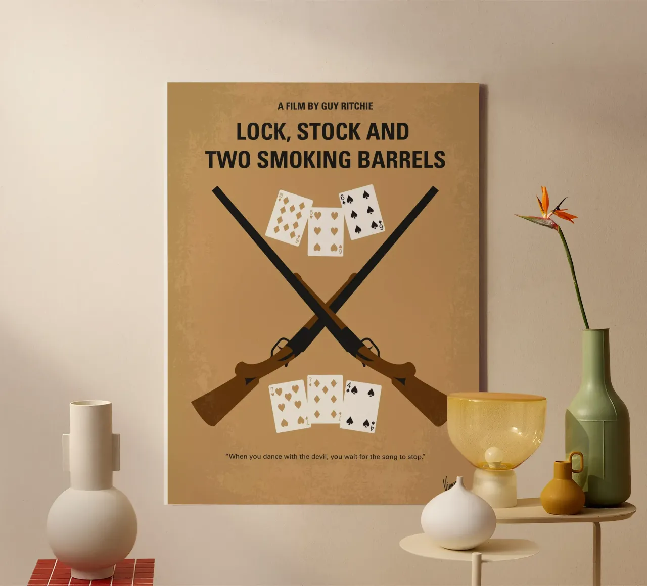 No441 My Lock, Stock and Two Smoking Barrels minimal movie p canvas van Chungkong
