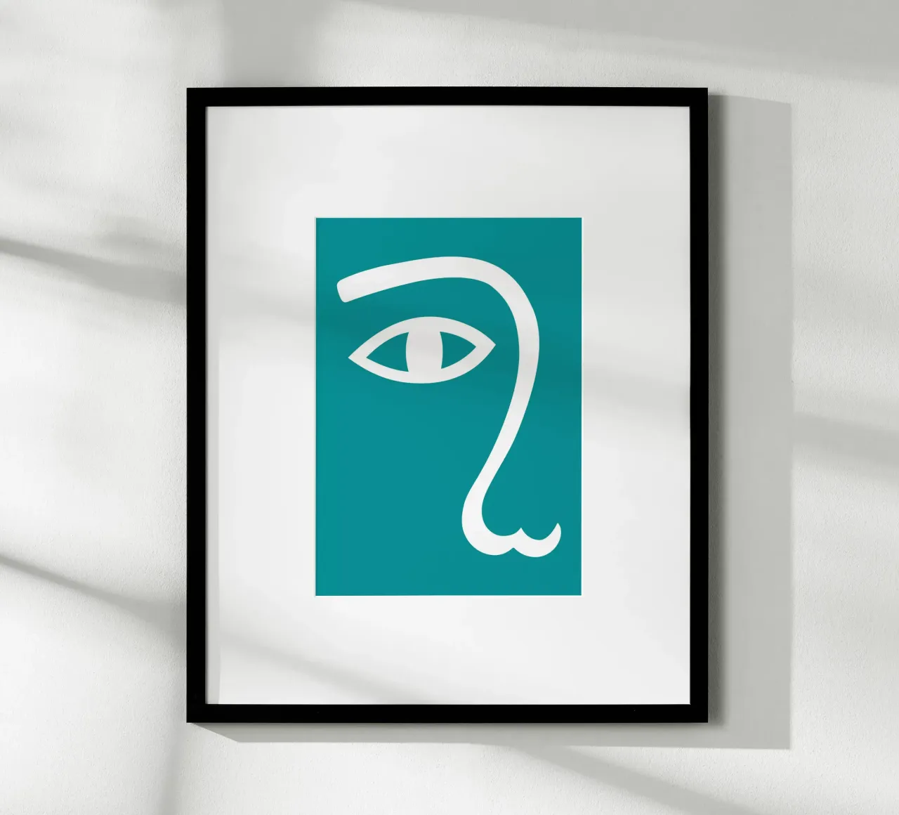 minimalist human eye poster de edsonramosart