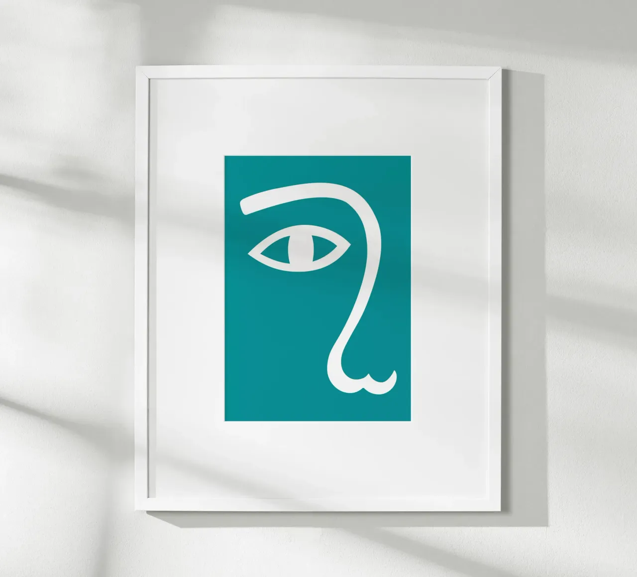 minimalist human eye poster de edsonramosart