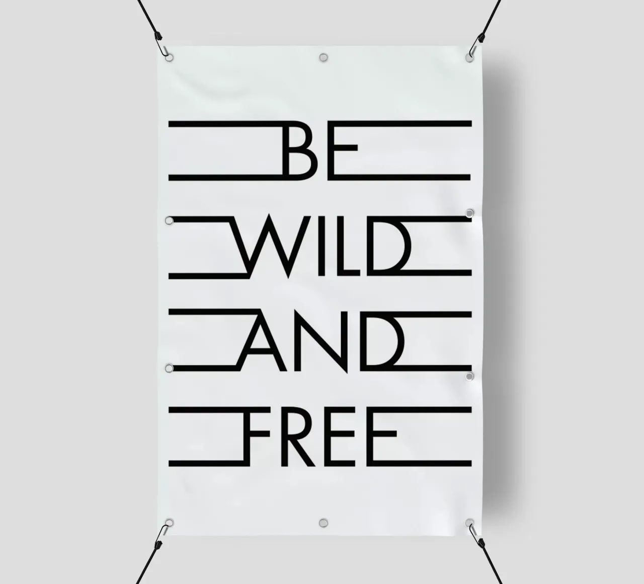 Be Wild & Free - White telo in pvc da Honeymoon Hotel