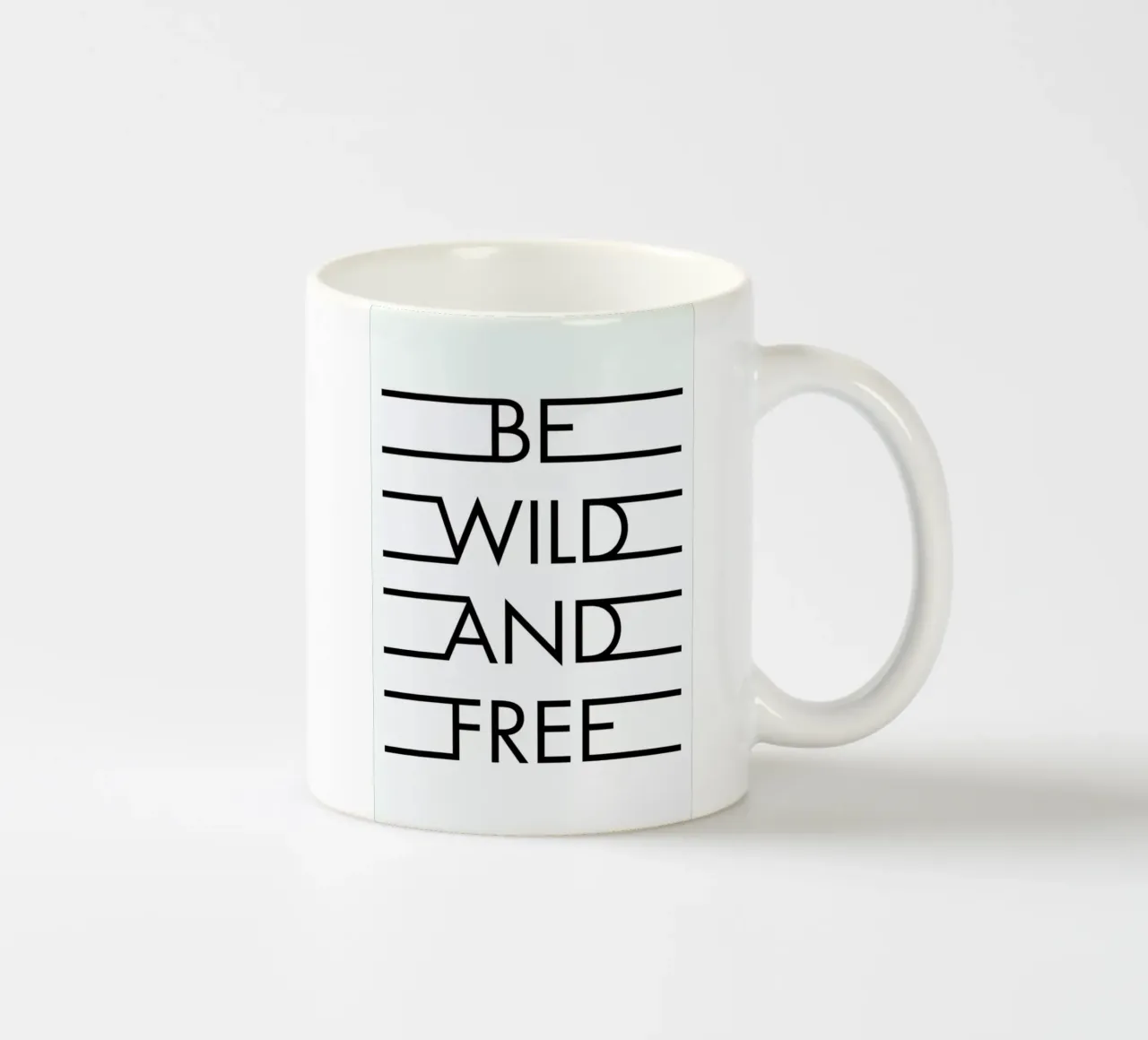 Be Wild & Free - White tazza in ceramica da Honeymoon Hotel