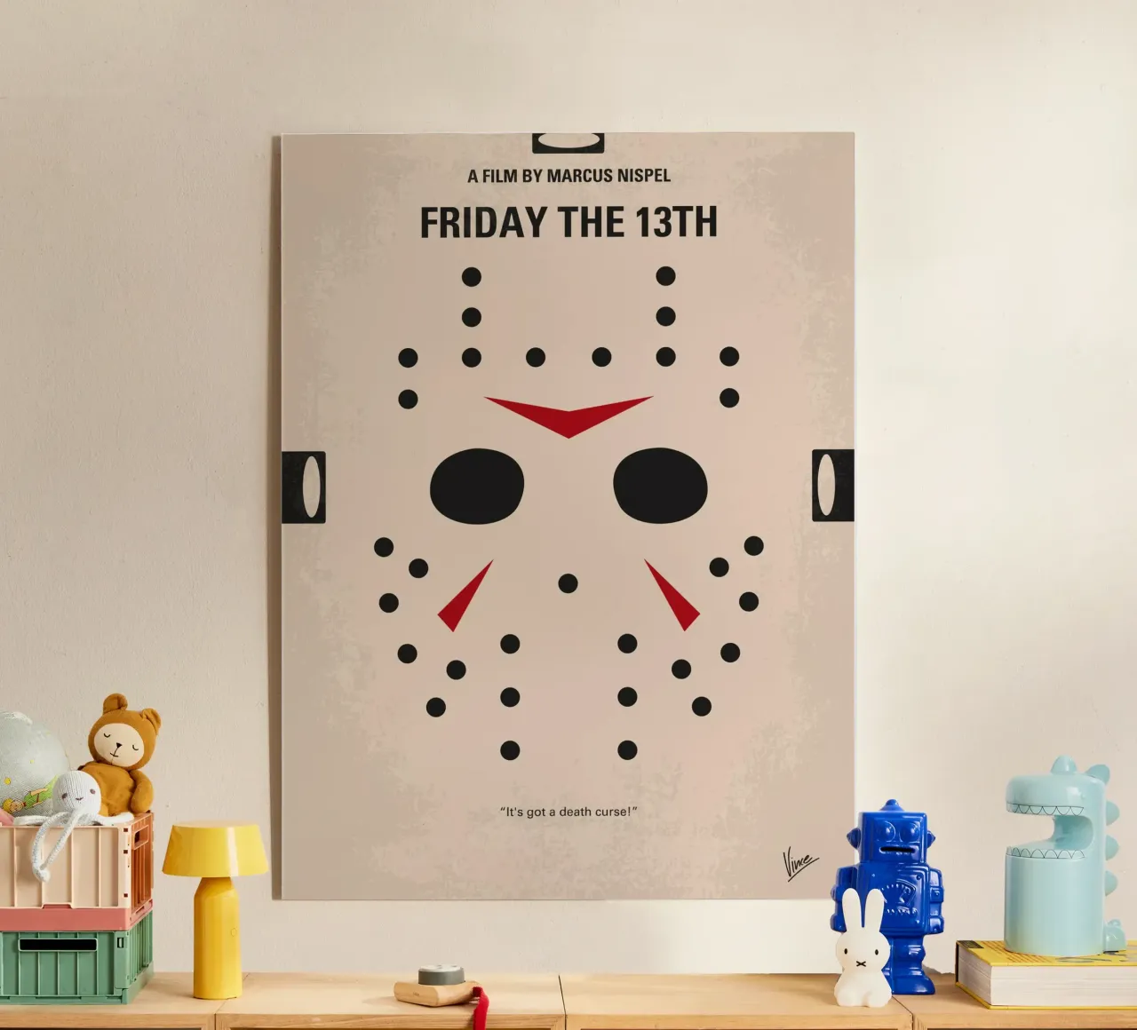 No449 My Friday the 13th minimal movie poster plexiglass da Chungkong