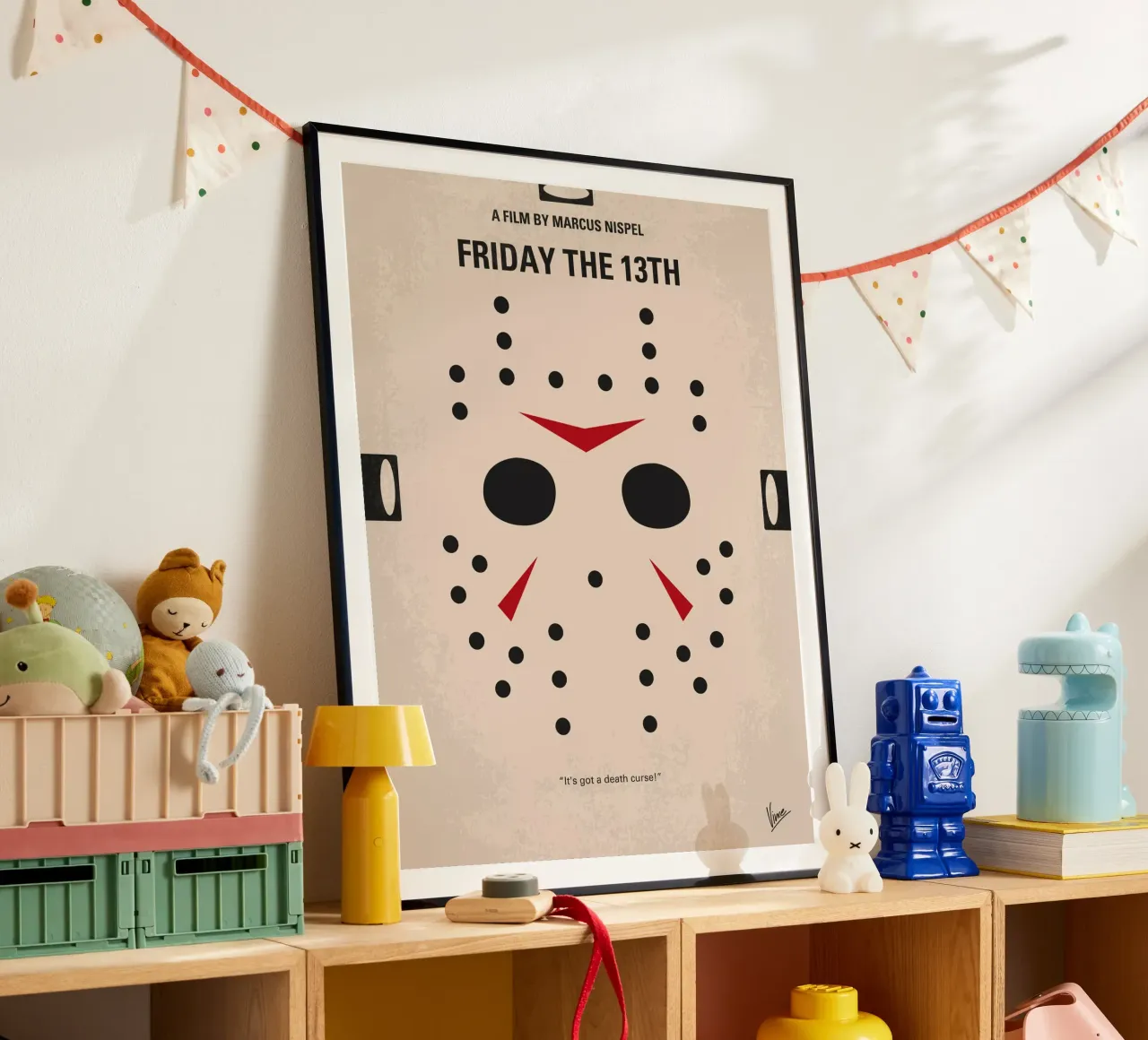 No449 My Friday the 13th minimal movie poster carta hahnemühle da Chungkong