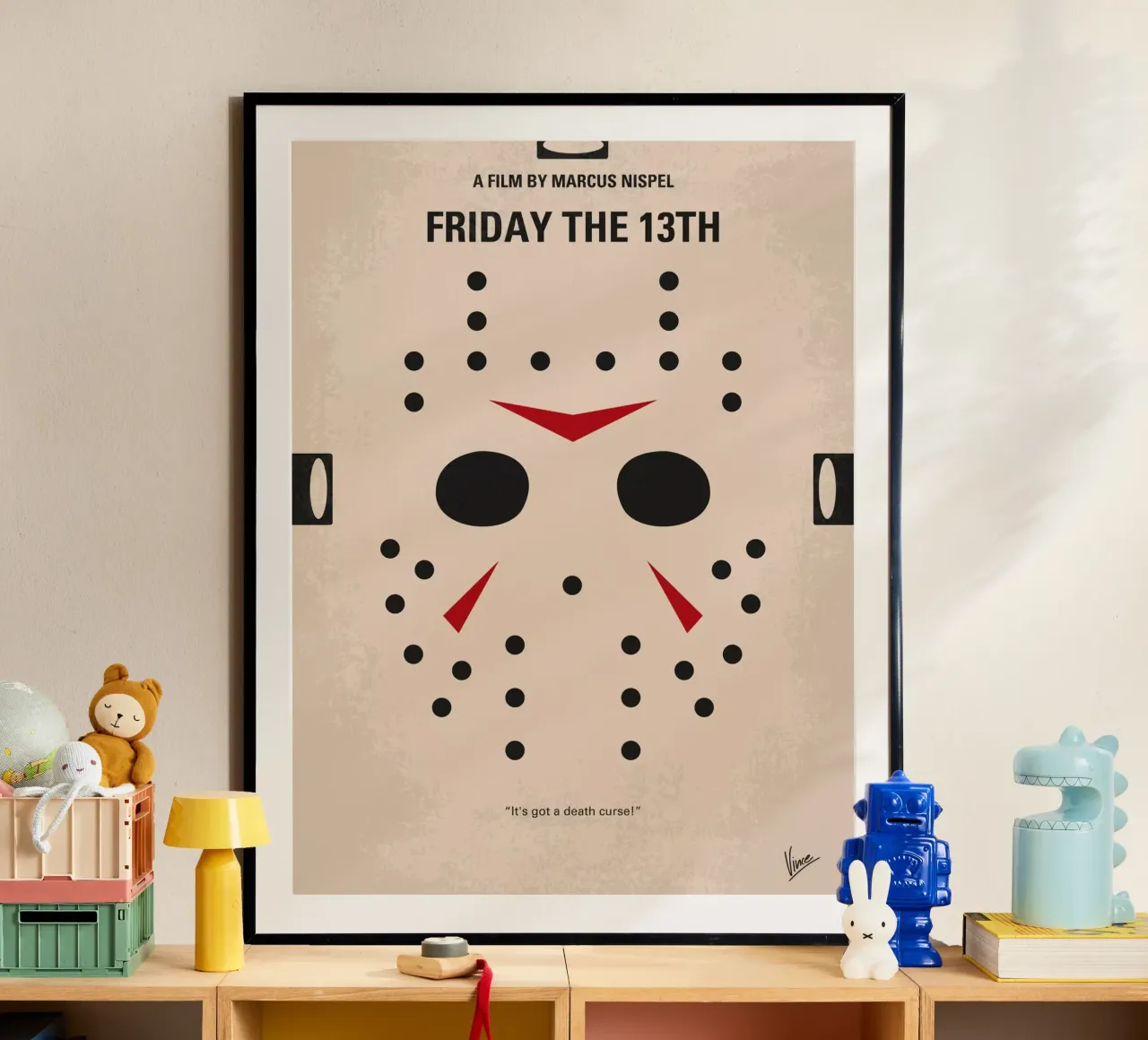 No449 My Friday the 13th minimal movie poster carta hahnemühle da Chungkong