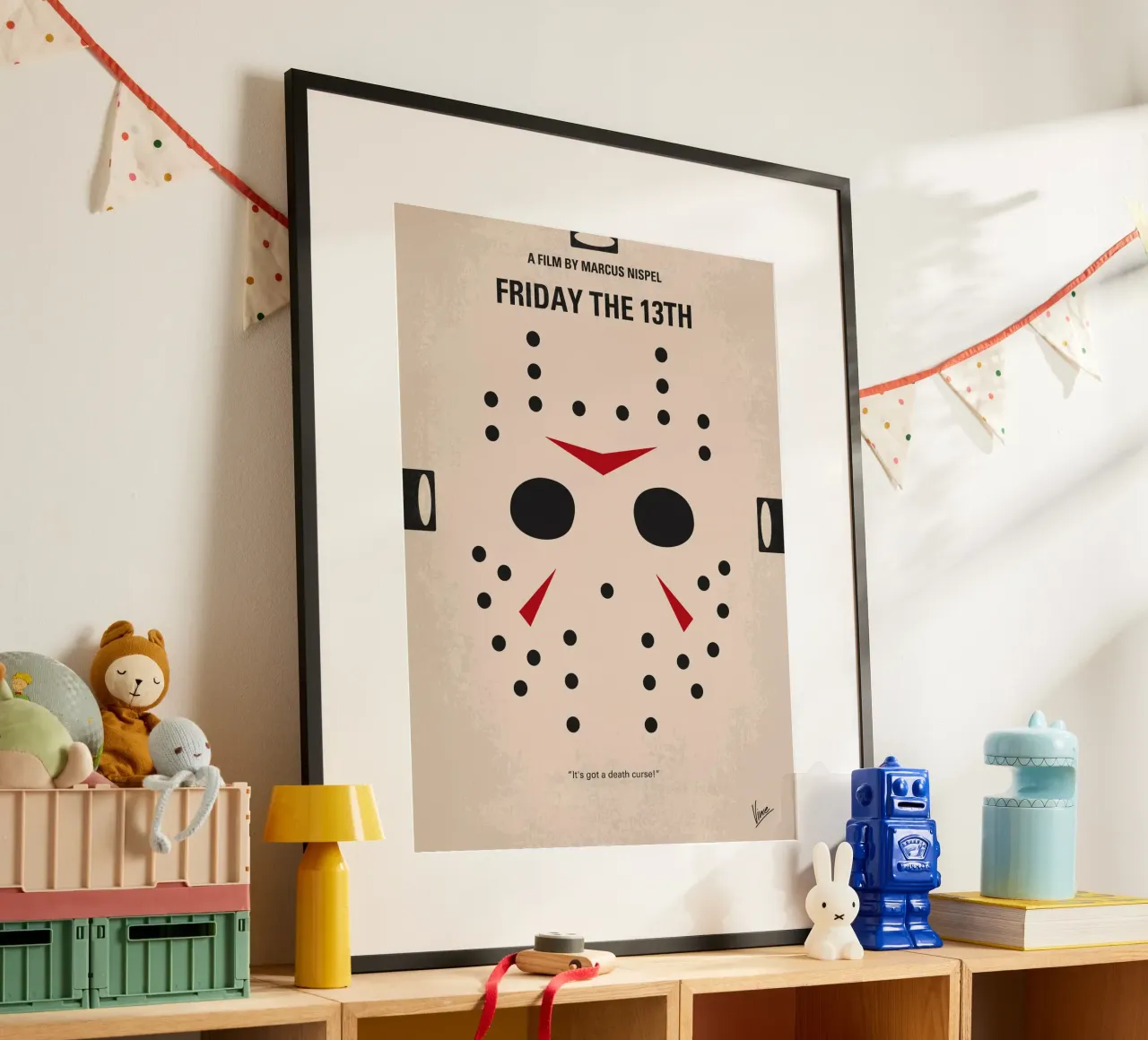No449 My Friday the 13th minimal movie poster carta hahnemühle da Chungkong