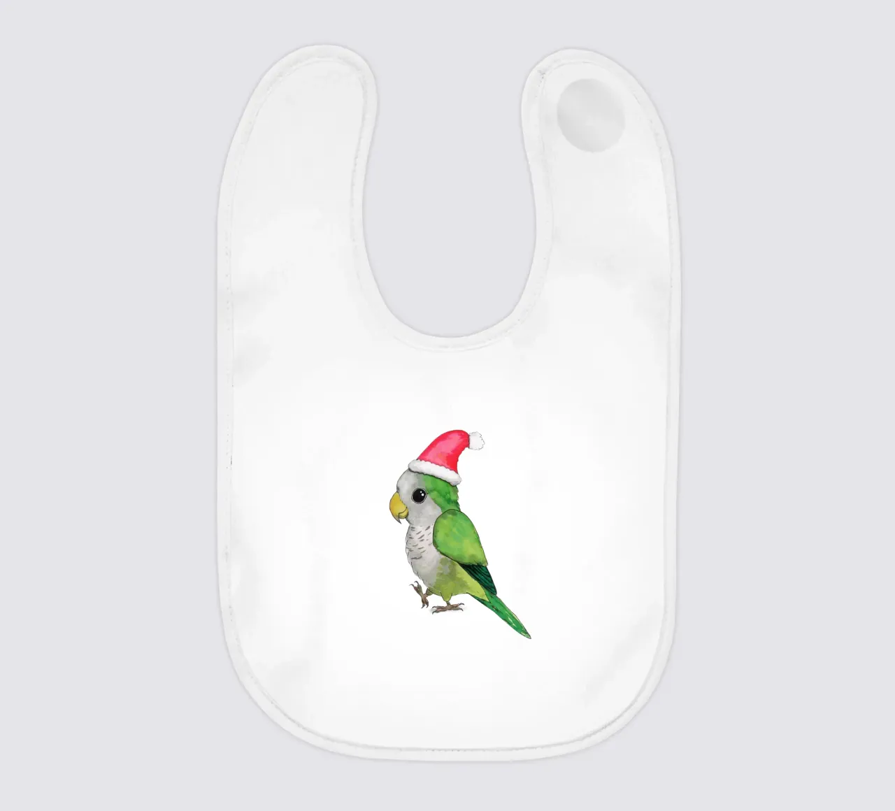 Pappagallo quacchero di Natale bavaglino da BwiseLizzy