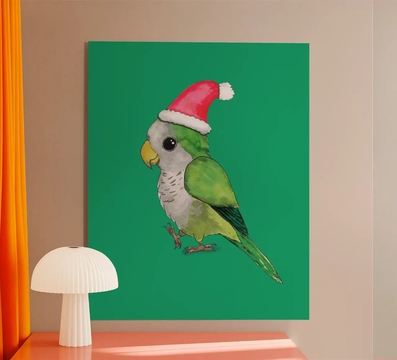 Pappagallo quacchero di Natale plexiglass da BwiseLizzy