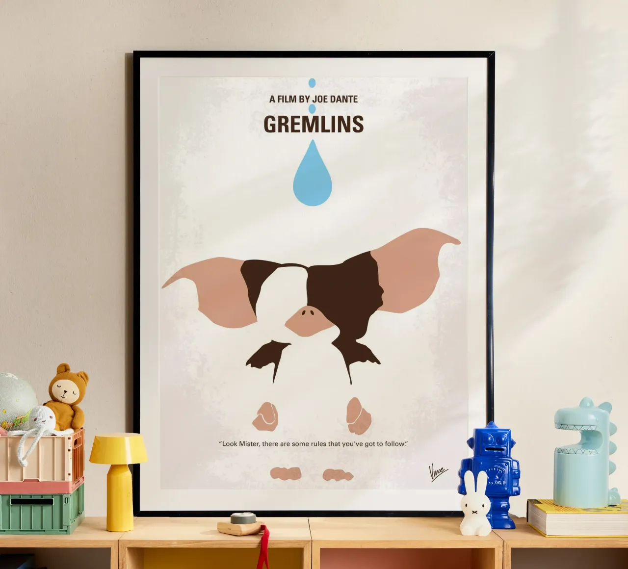 No451 My Gremlins minimal movie poster carta hahnemühle da Chungkong