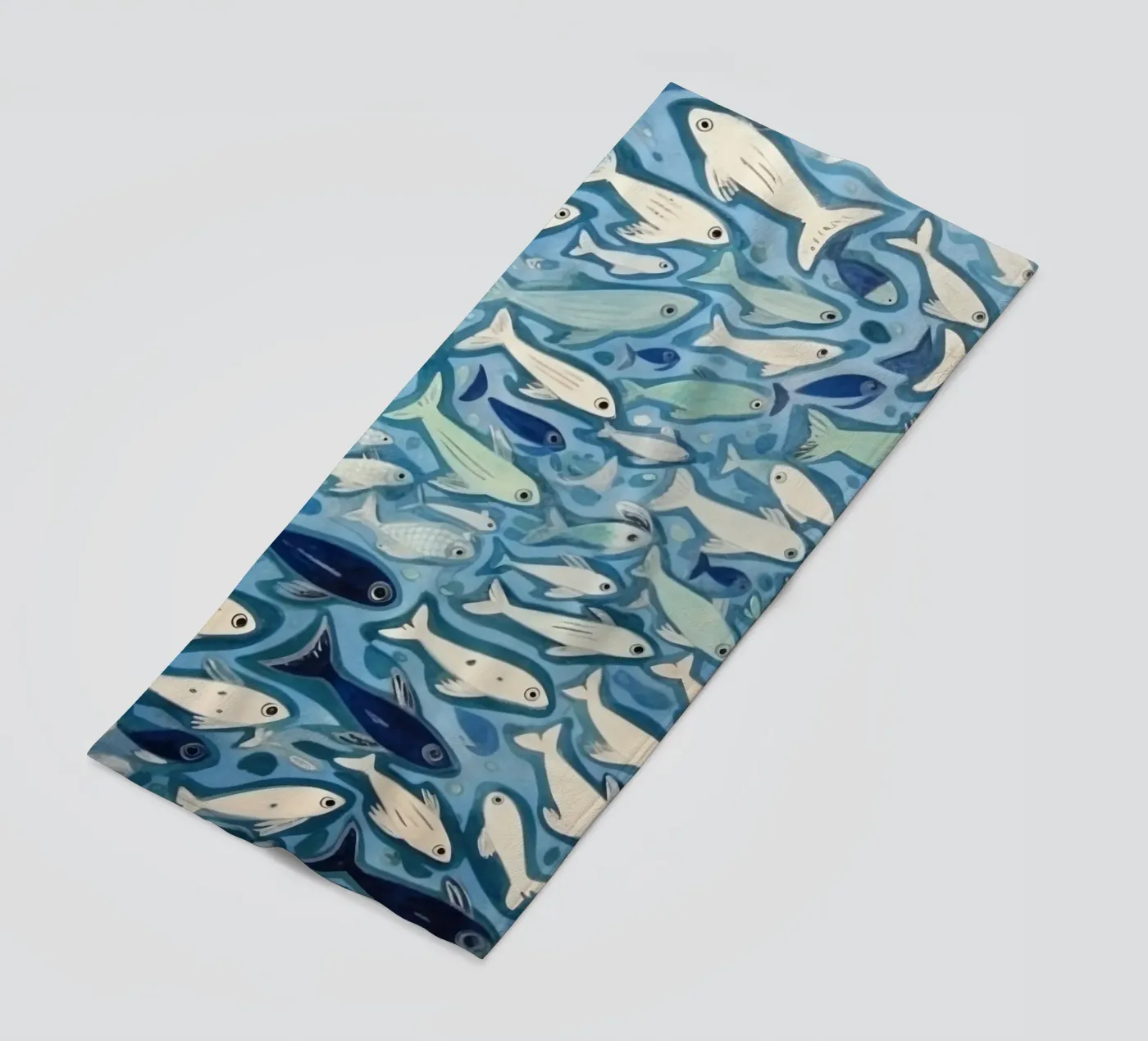 Blauwe ondiepte strandhanddoek van DaarbyN