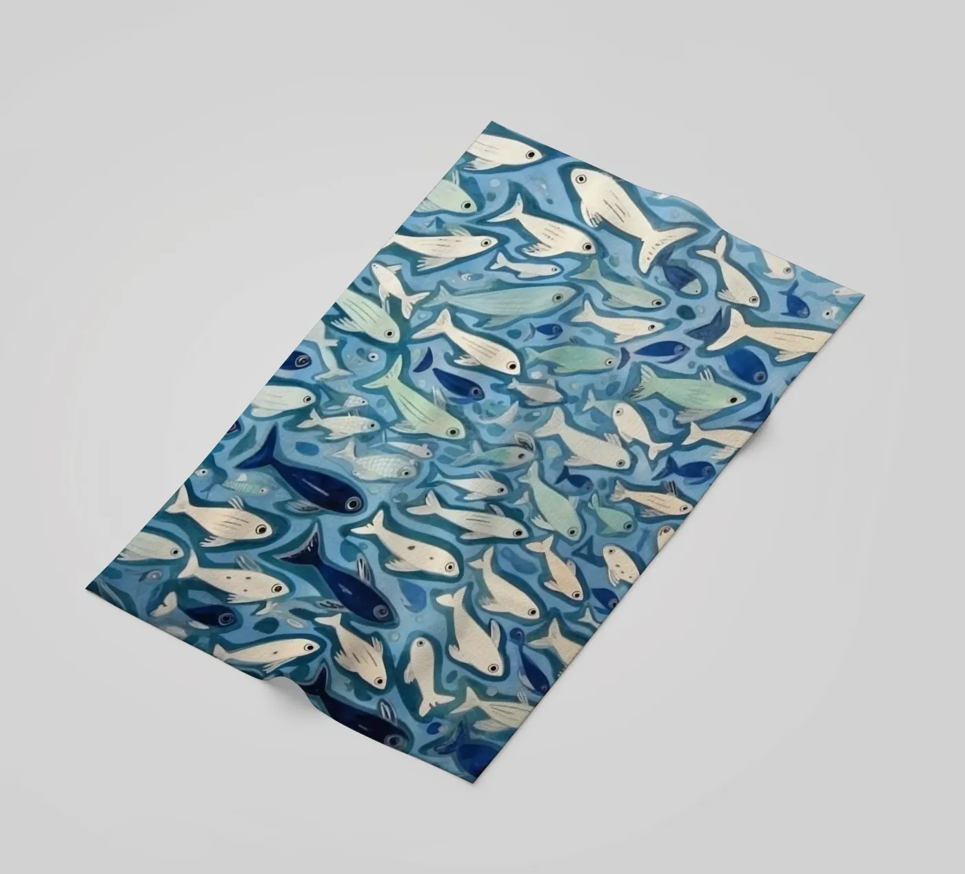 Blauwe ondiepte strandhanddoek van DaarbyN
