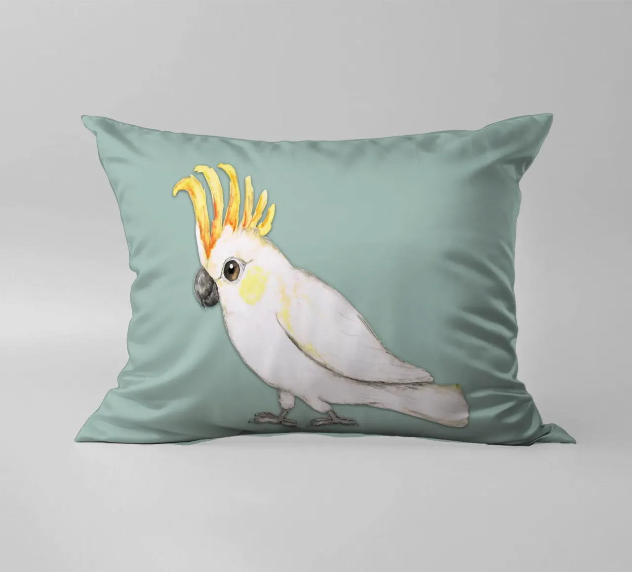 Cacatua dalle creste di zolfo cuscino da BwiseLizzy