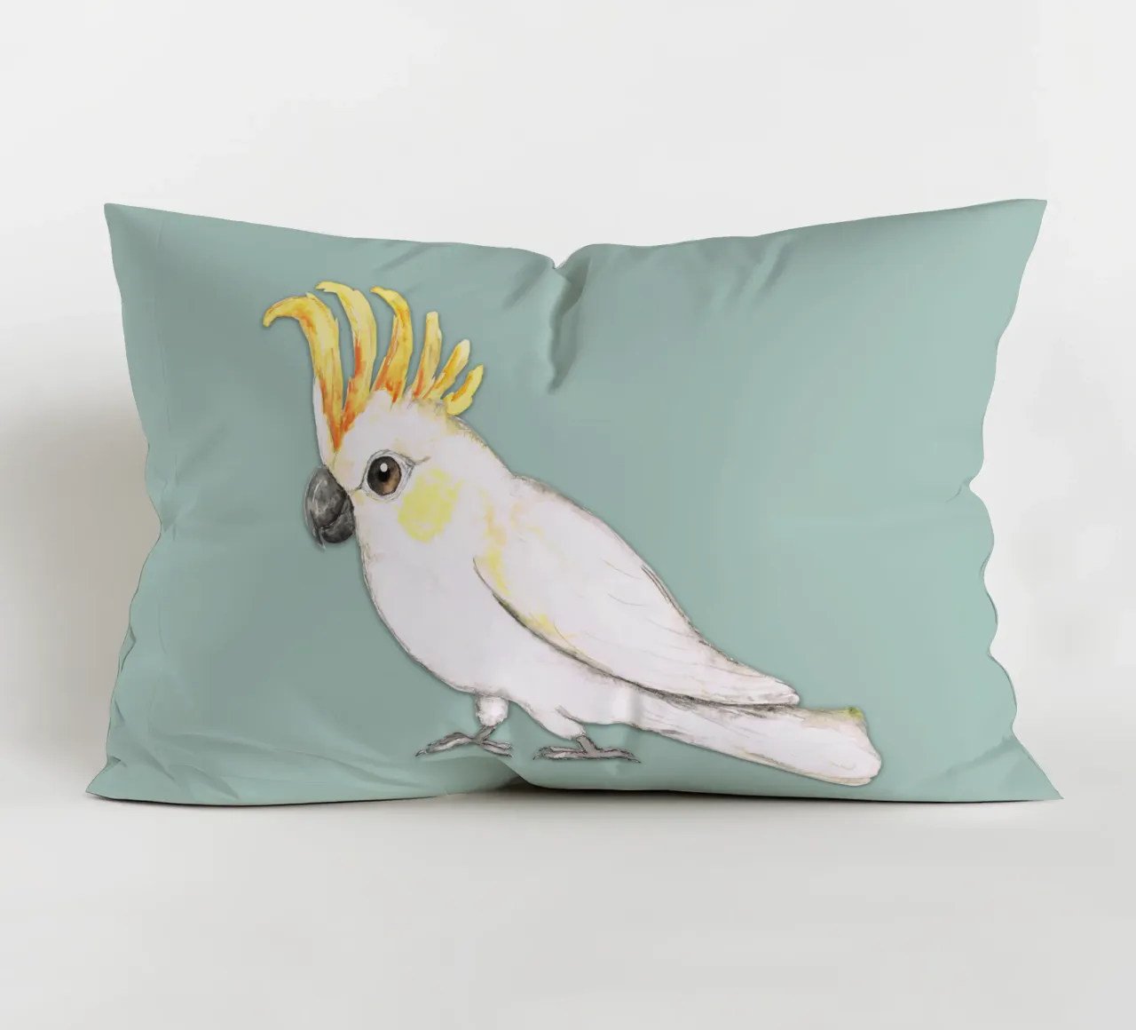 Cacatua dalle creste di zolfo cuscino da BwiseLizzy
