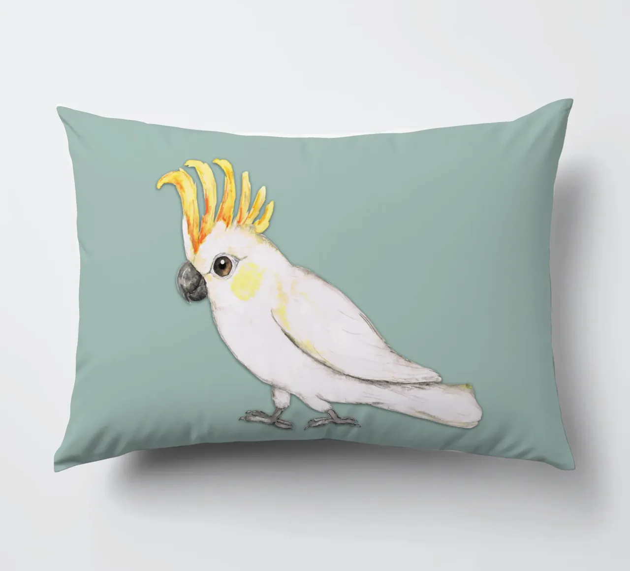 Cacatua dalle creste di zolfo cuscino da BwiseLizzy