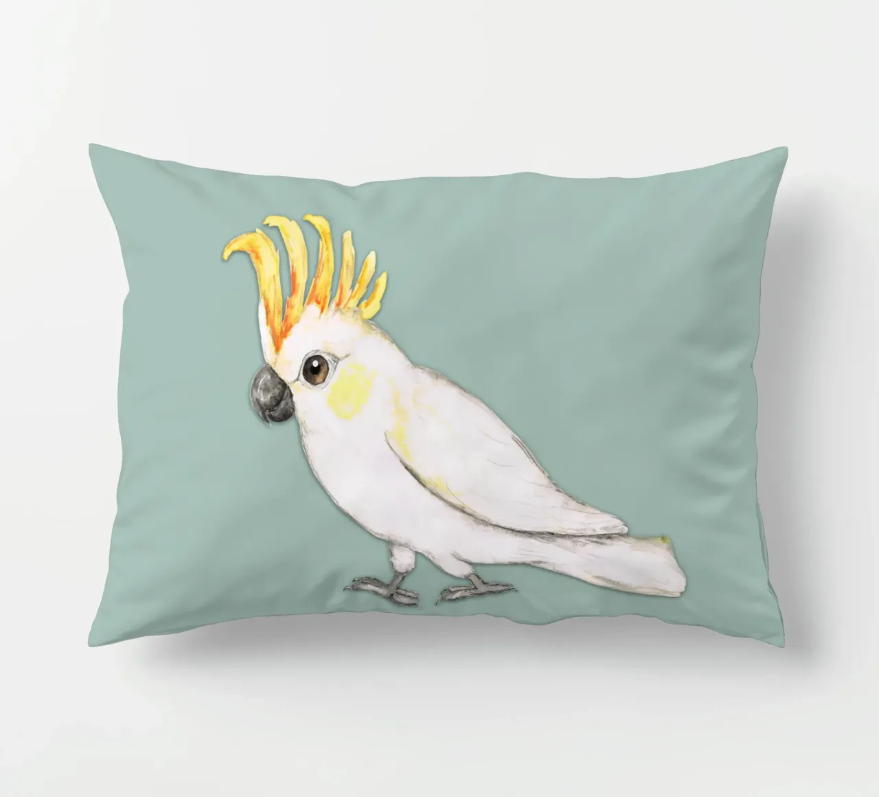 Cacatua dalle creste di zolfo cuscino da BwiseLizzy