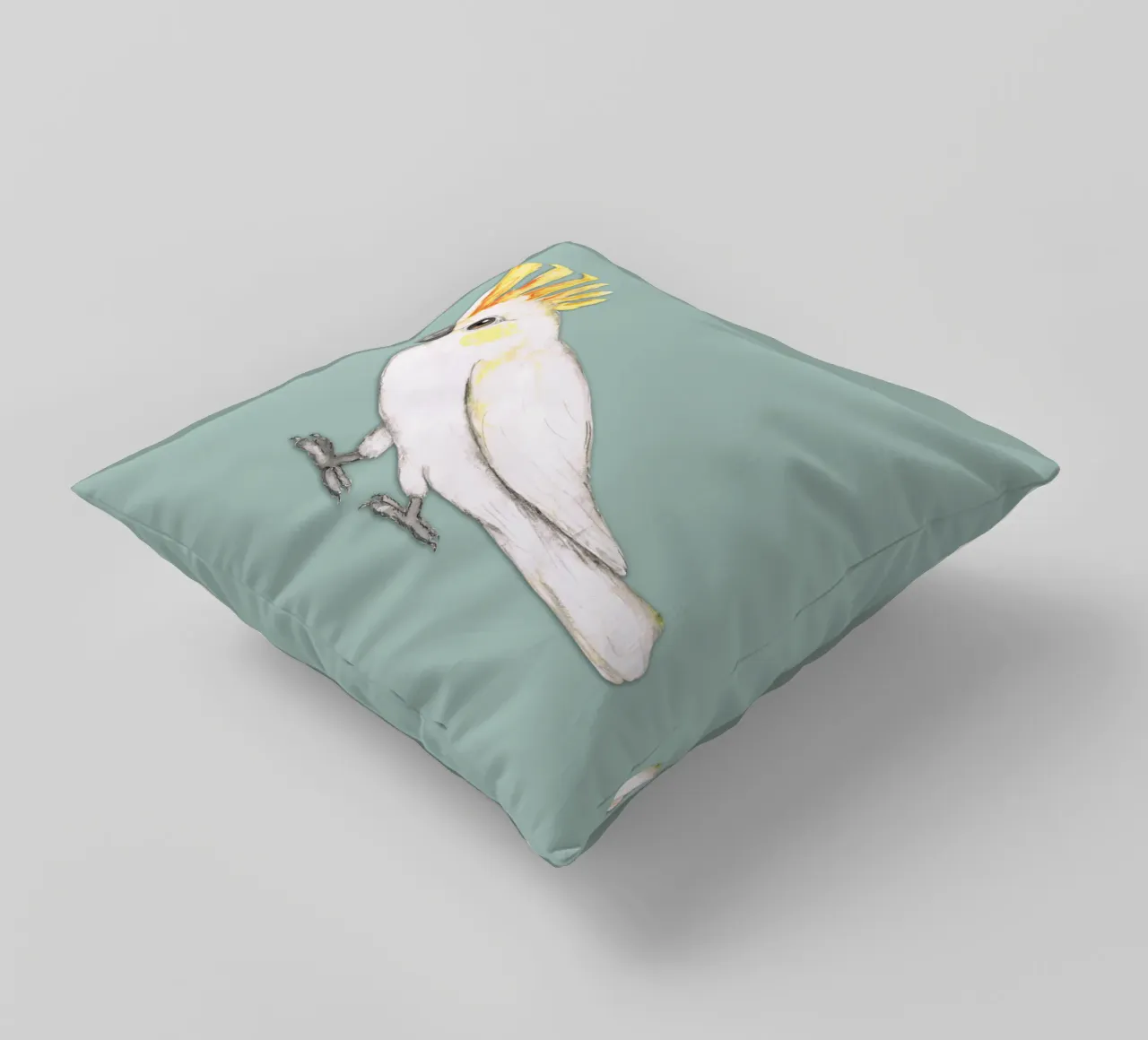 Cacatua dalle creste di zolfo cuscino da BwiseLizzy