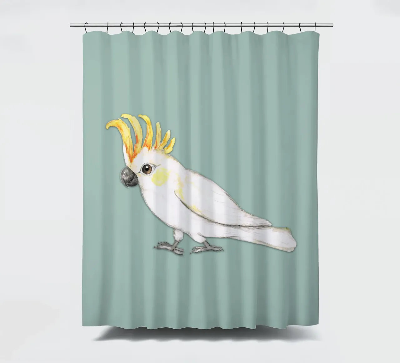 Cacatua dalle creste di zolfo tenda da doccia da BwiseLizzy