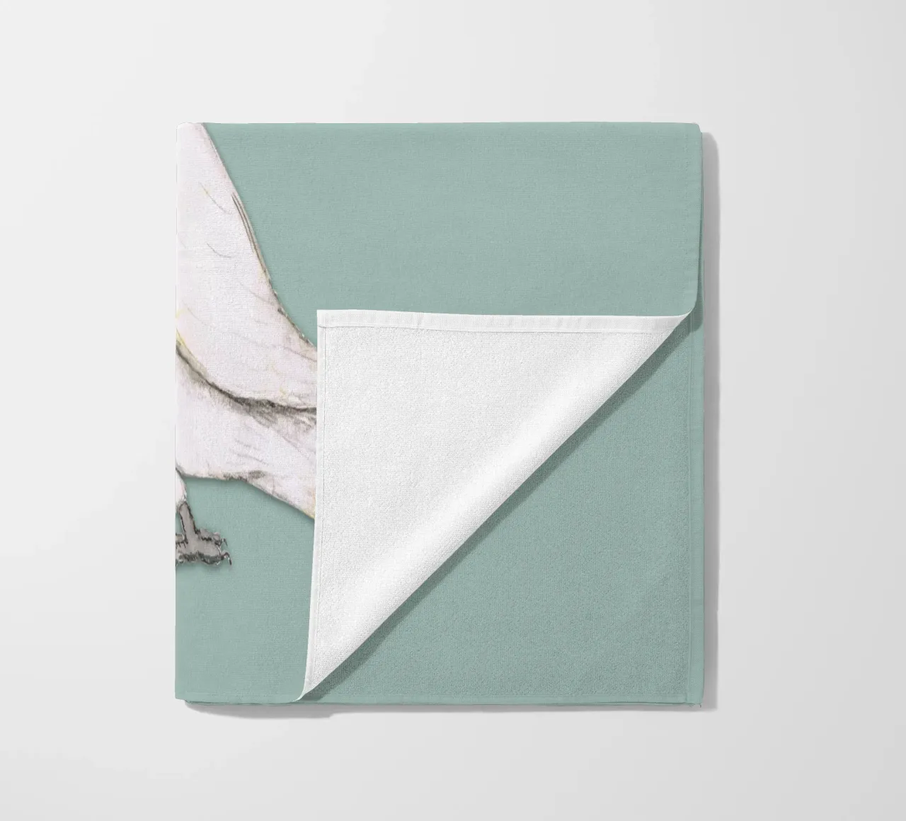 Cacatua dalle creste di zolfo telo mare da BwiseLizzy