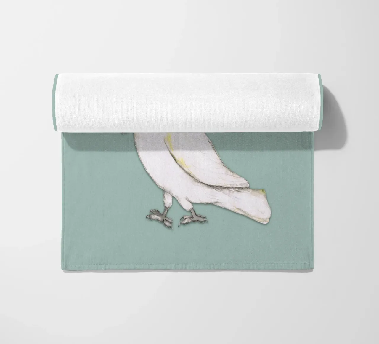 Cacatua dalle creste di zolfo telo mare da BwiseLizzy