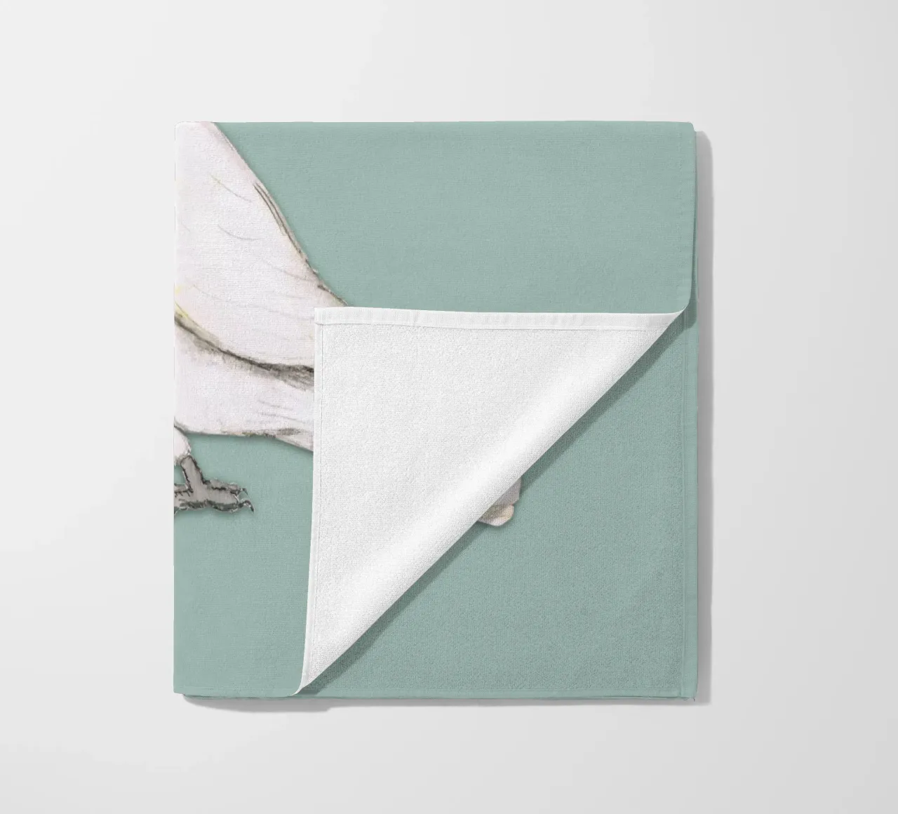 Cacatua dalle creste di zolfo telo mare da BwiseLizzy