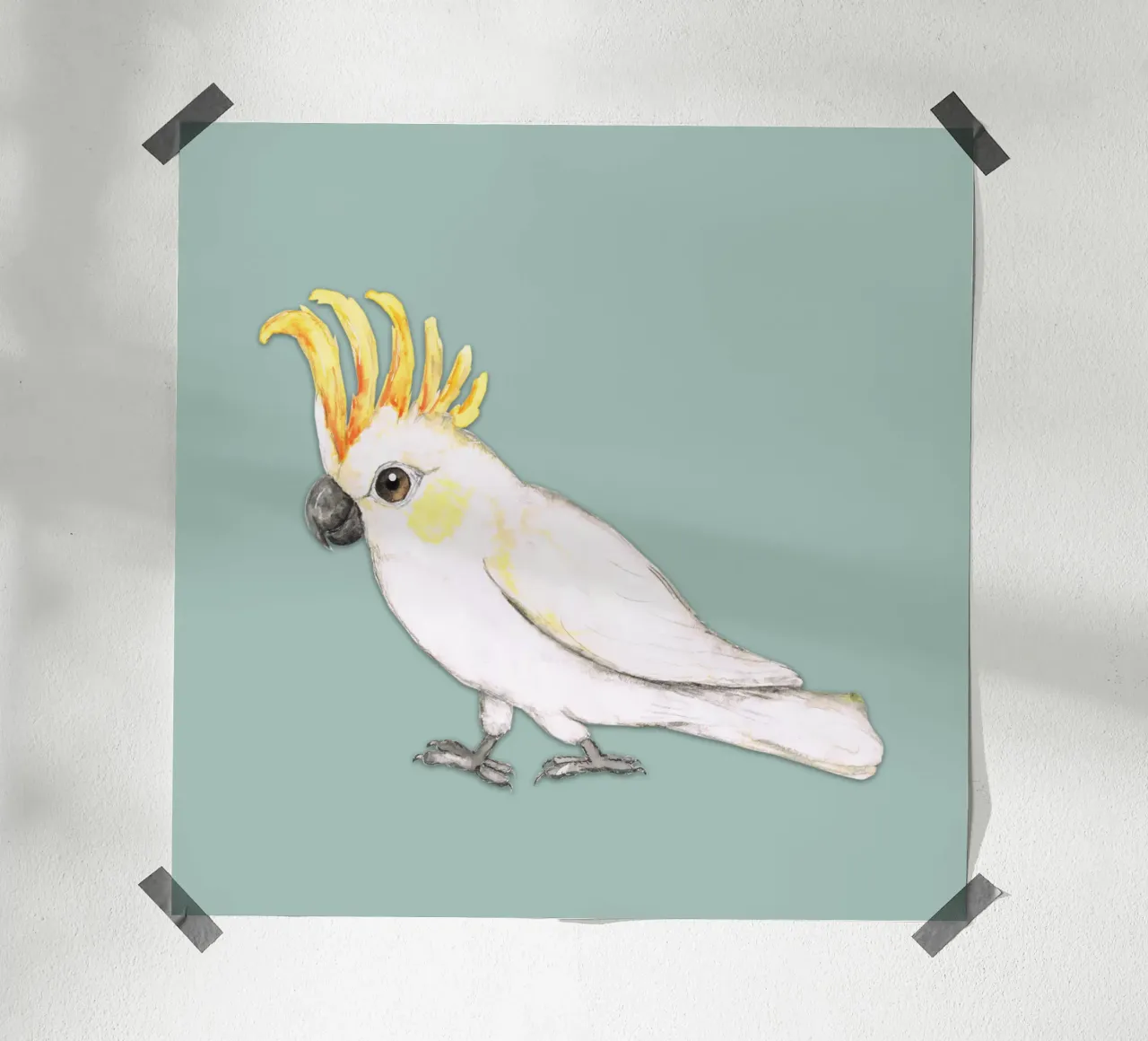 Cacatua dalle creste di zolfo poster da BwiseLizzy