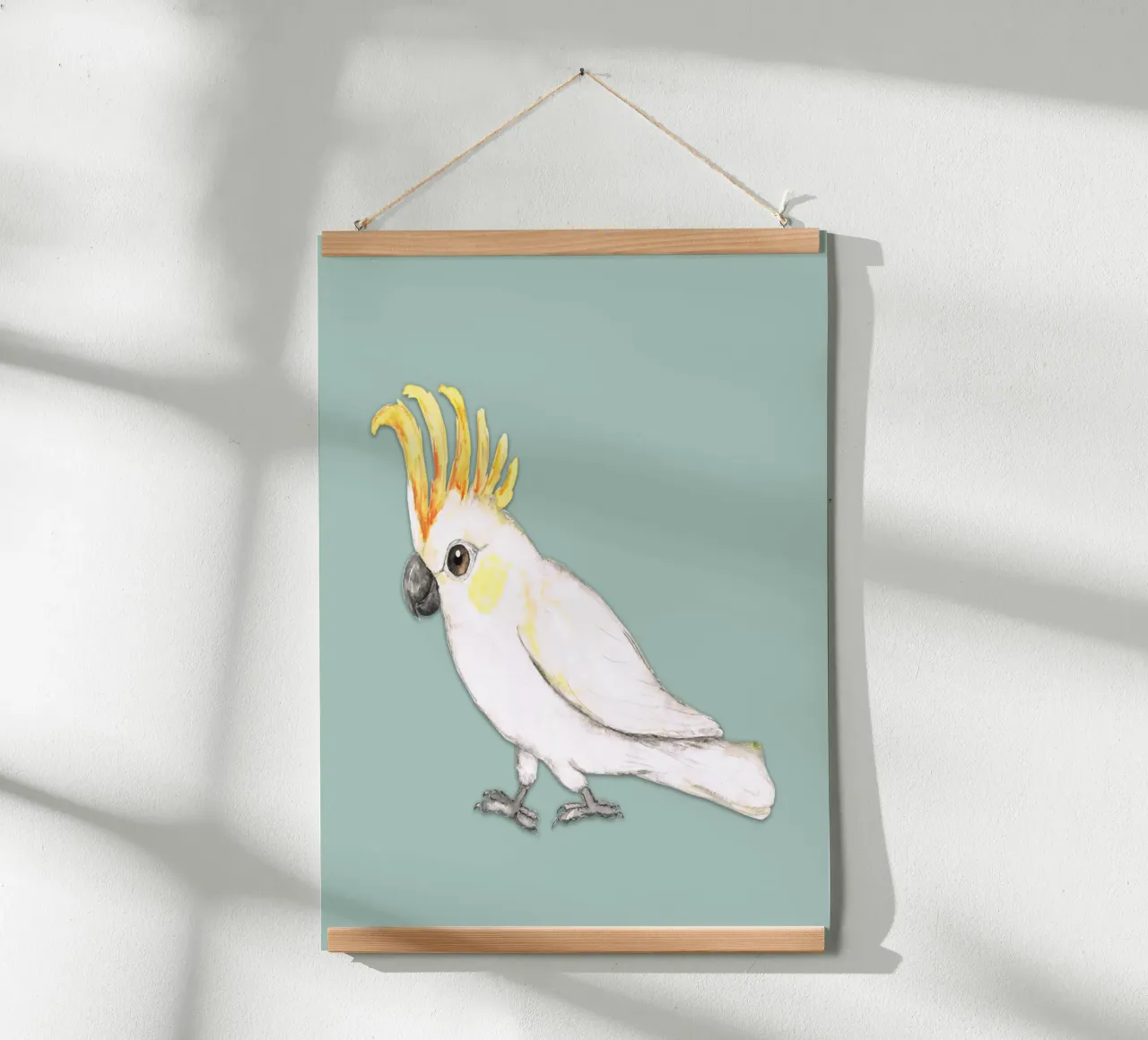 Cacatua dalle creste di zolfo poster da BwiseLizzy