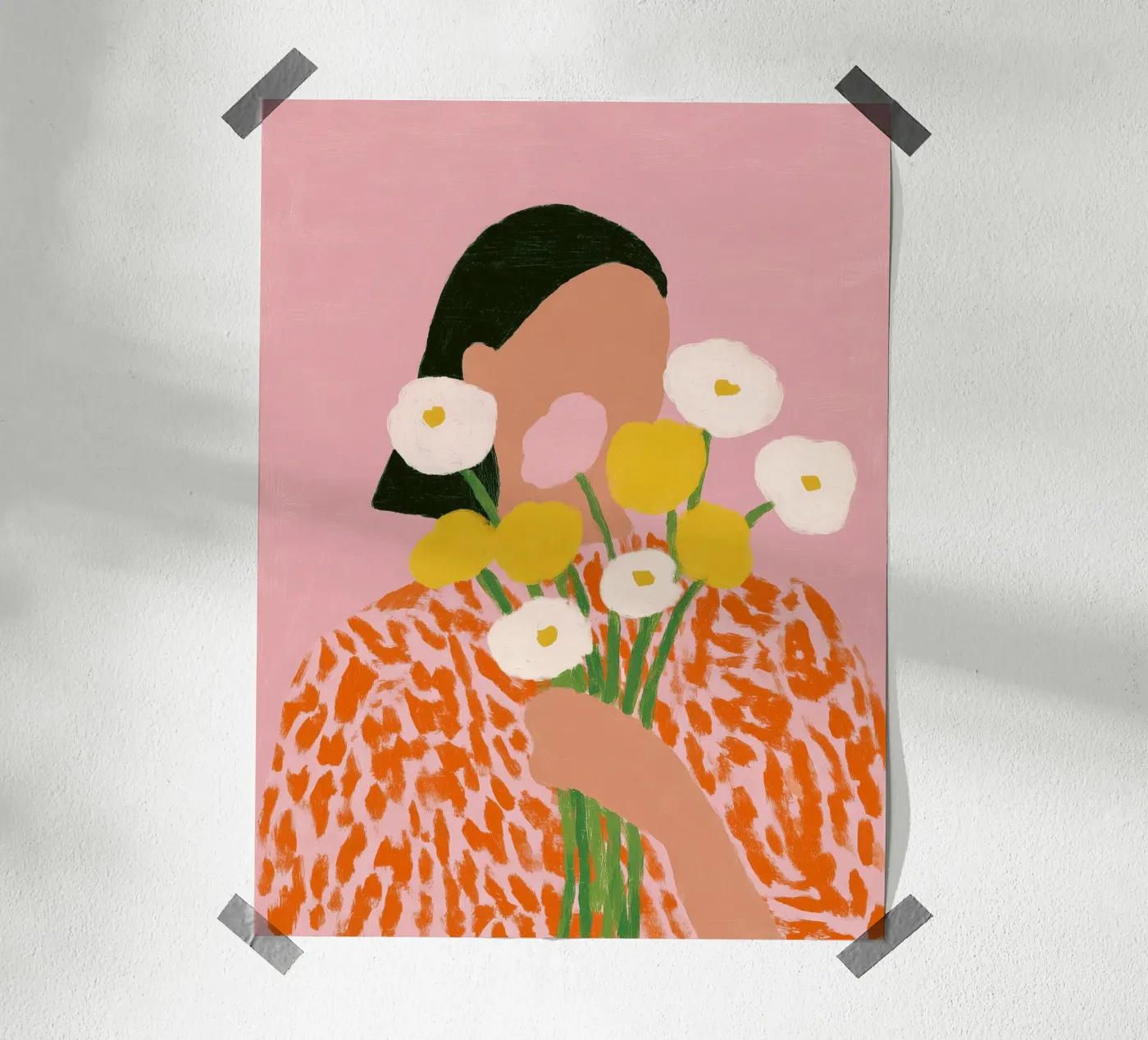 Femme aux fleurs sauvages poster de Studio Remiér