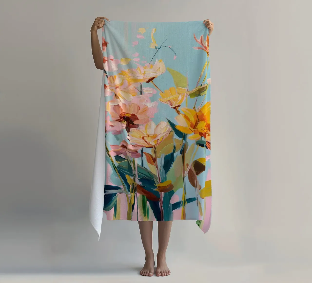 Lenteharmonie strandhanddoek van DaarbyN