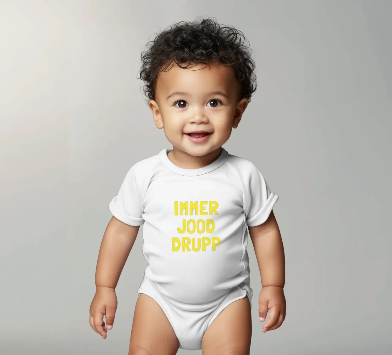 Immer jood drupp - gelb body neonato maniche corte da Ohkimiko