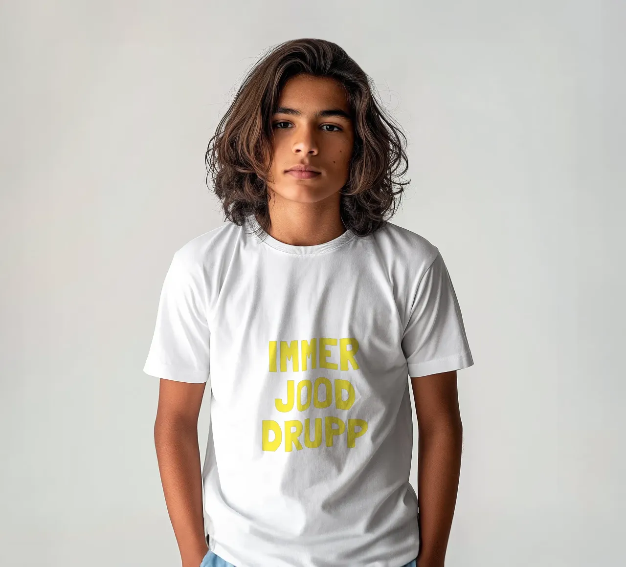 Immer jood drupp - gelb t-shirt bambini da Ohkimiko