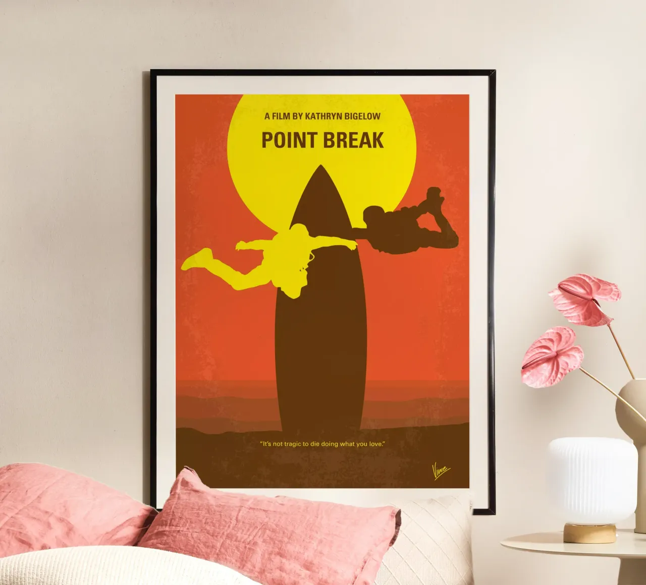 No455 My Point Break minimal movie poster carta hahnemühle da Chungkong