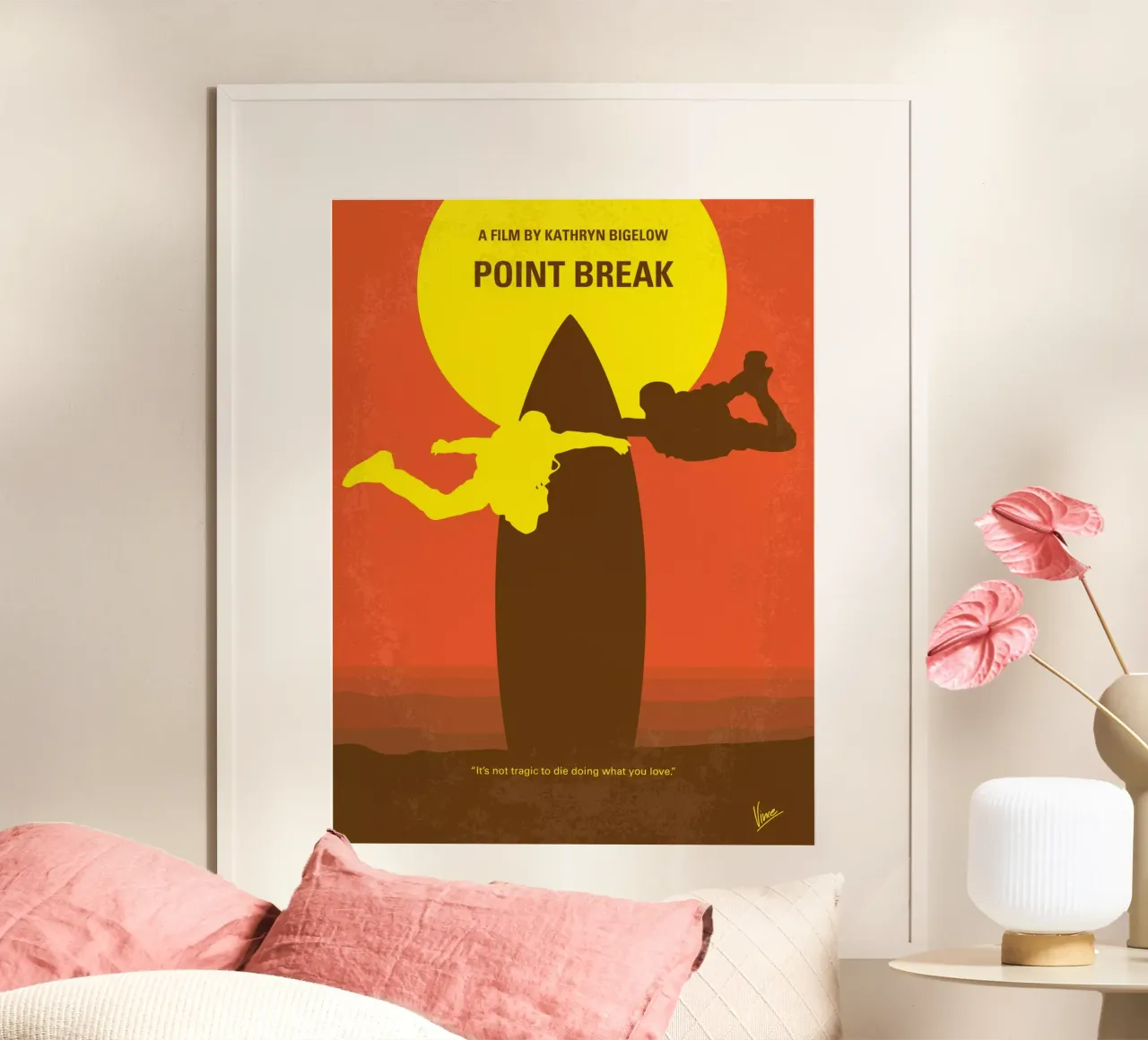No455 My Point Break minimal movie poster carta hahnemühle da Chungkong