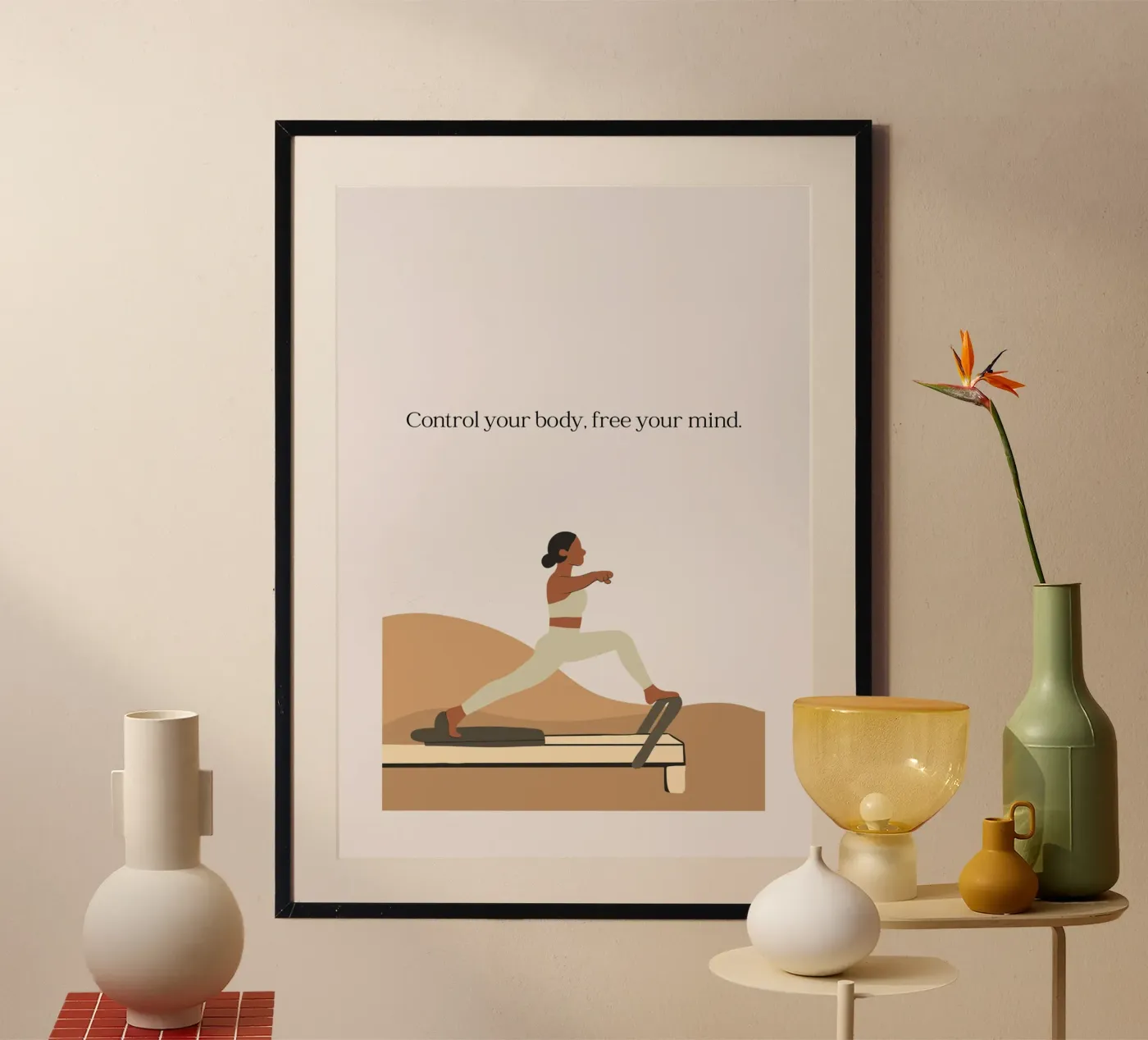 Pilates poster by isabels_wunderwelt_digital_art