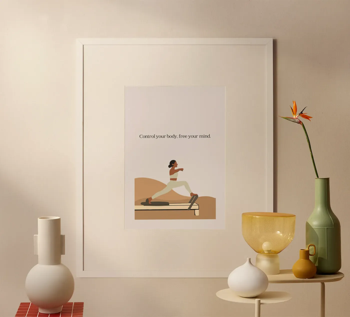 Pilates poster by isabels_wunderwelt_digital_art