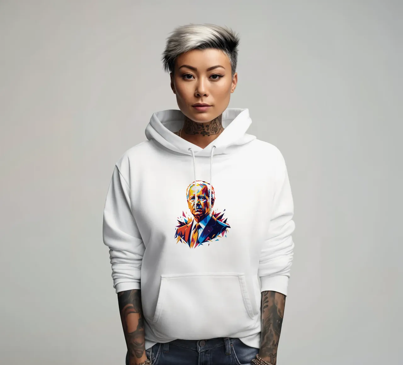 Joe Biden in WPAP Pop Art felpa con cappuccio da vectorartnesia