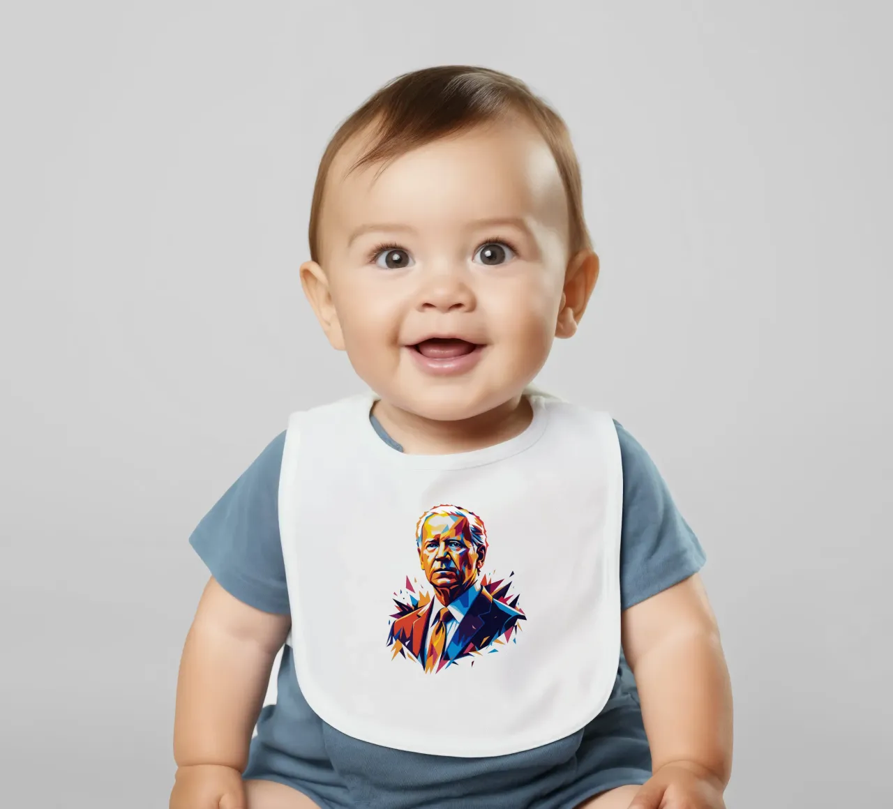 Joe Biden in WPAP Pop Art bavaglino da vectorartnesia