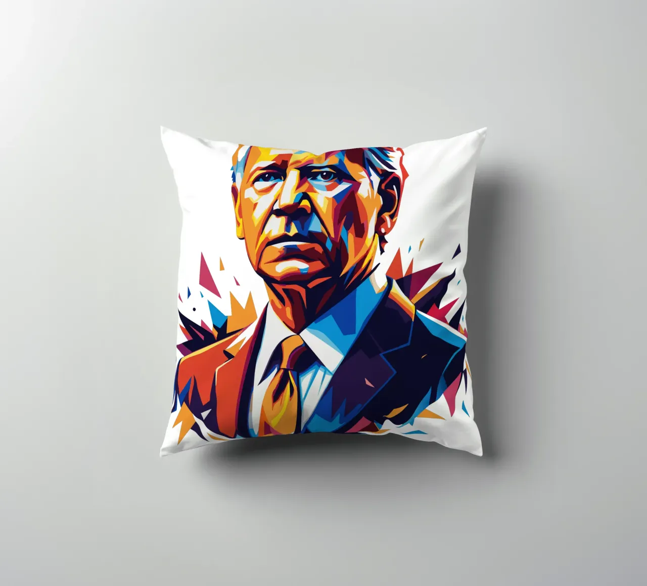 Joe Biden in WPAP Pop Art cuscino da vectorartnesia