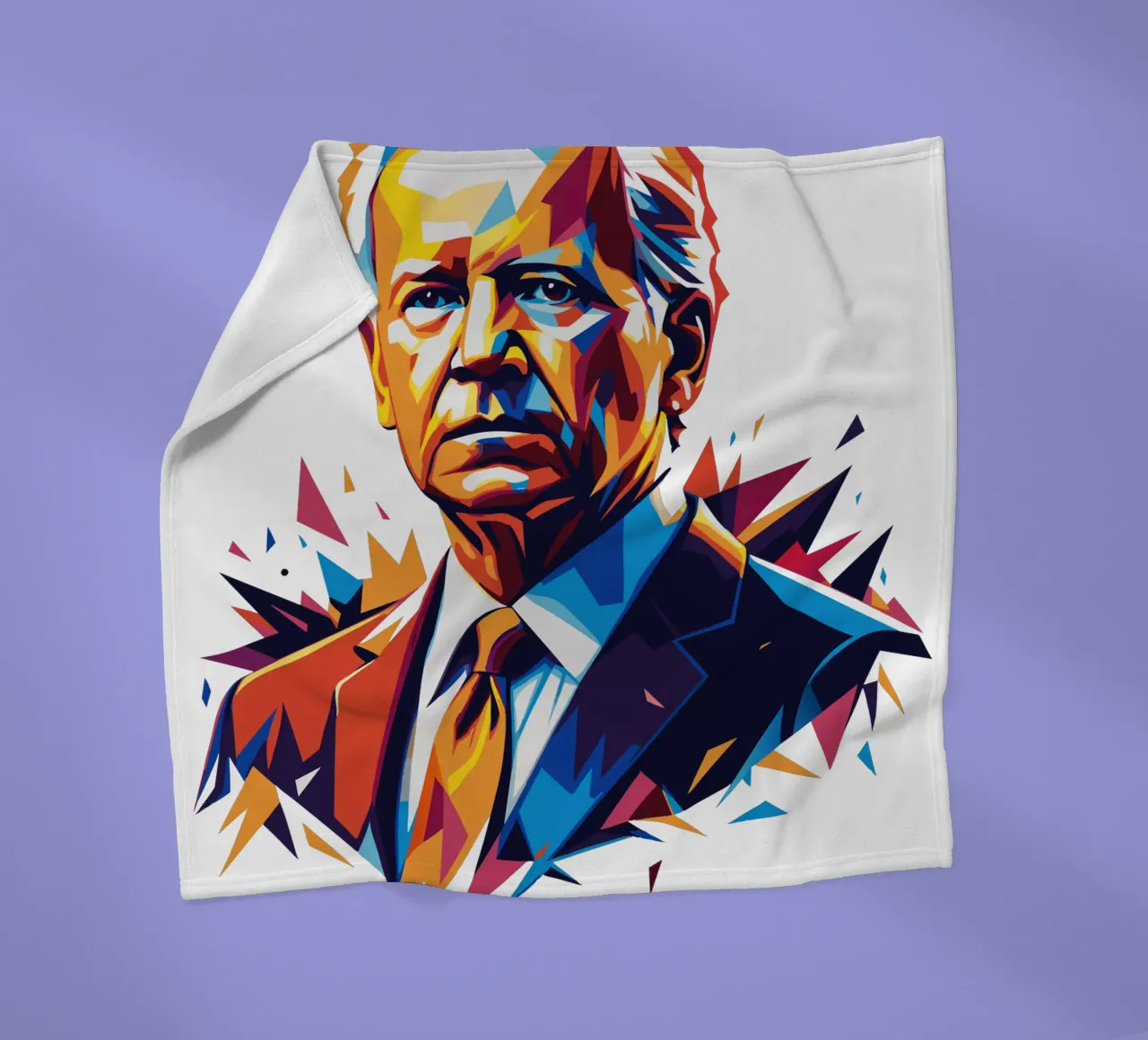 Joe Biden in WPAP Pop Art coperta in pile da vectorartnesia