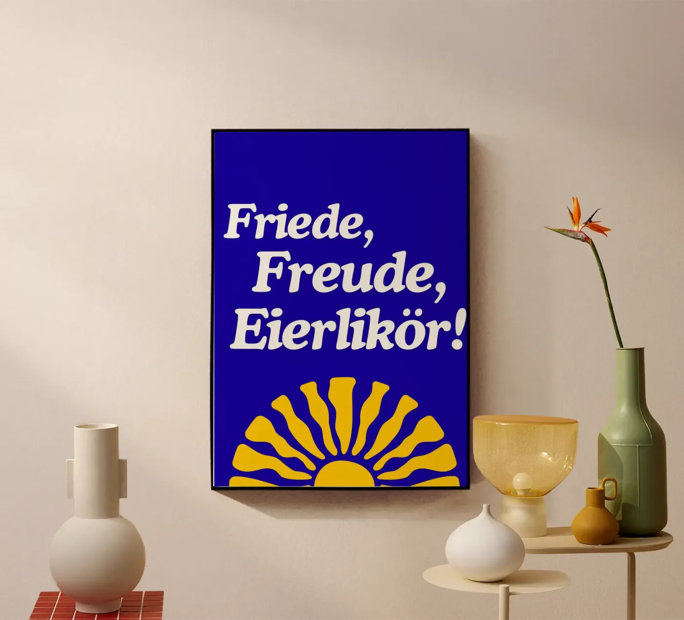 Friede, Freude, Eierlikör plexiglas de Flosters