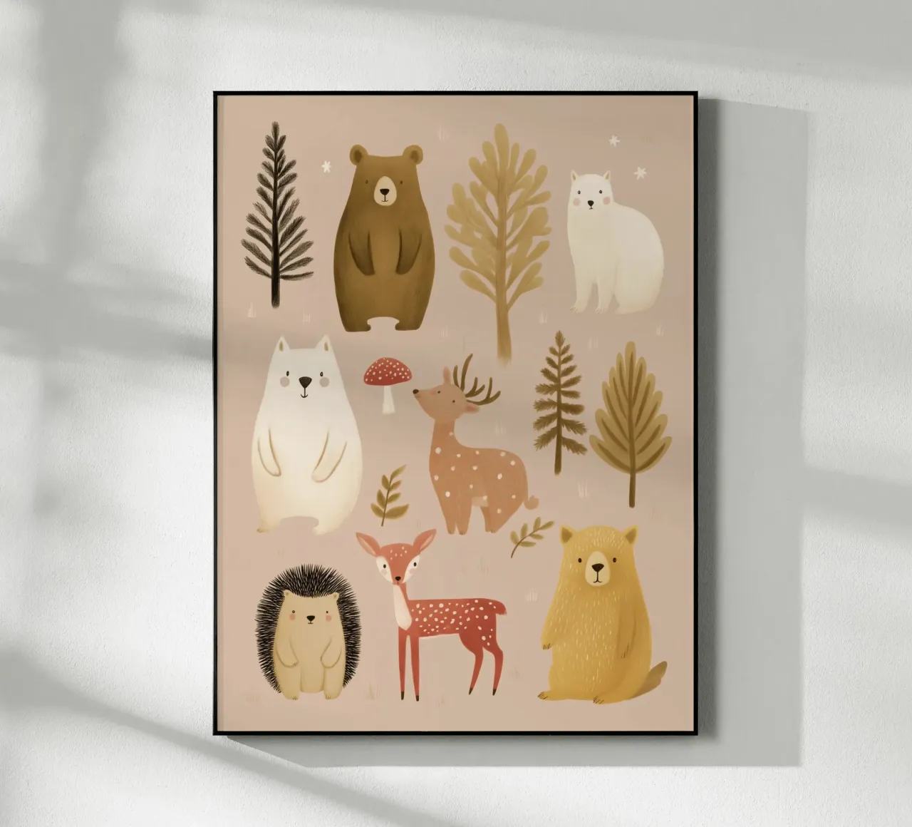 Amici della foresta plexiglass da Lille Verden