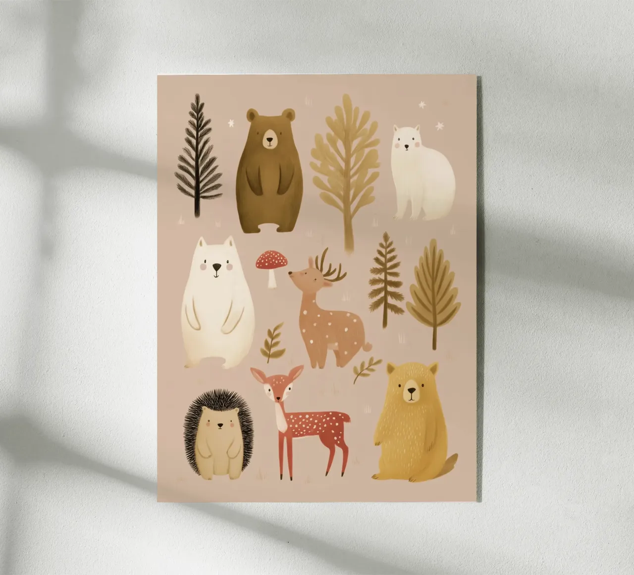 Amici della foresta plexiglass da Lille Verden