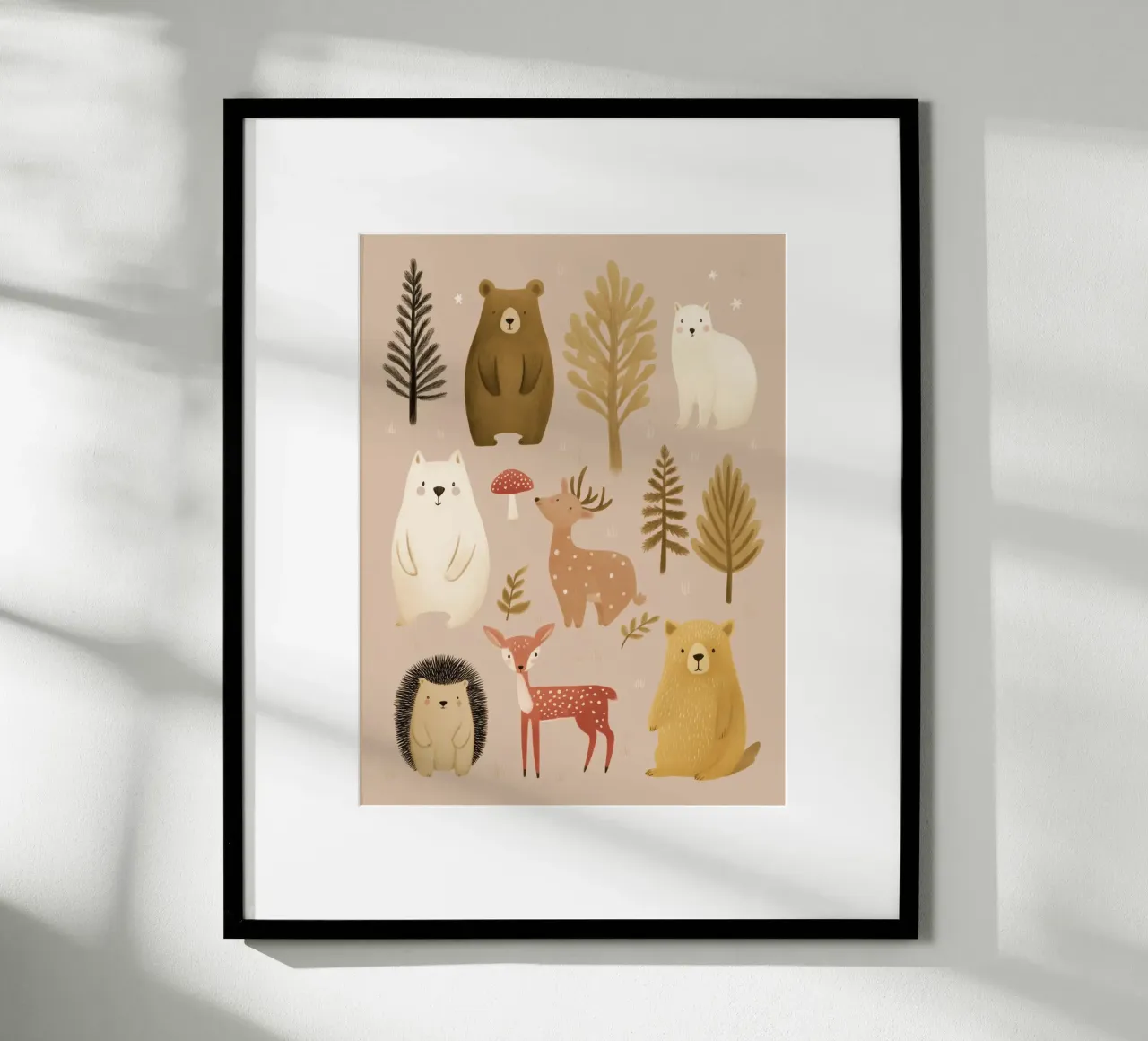 Amici della foresta poster da Lille Verden