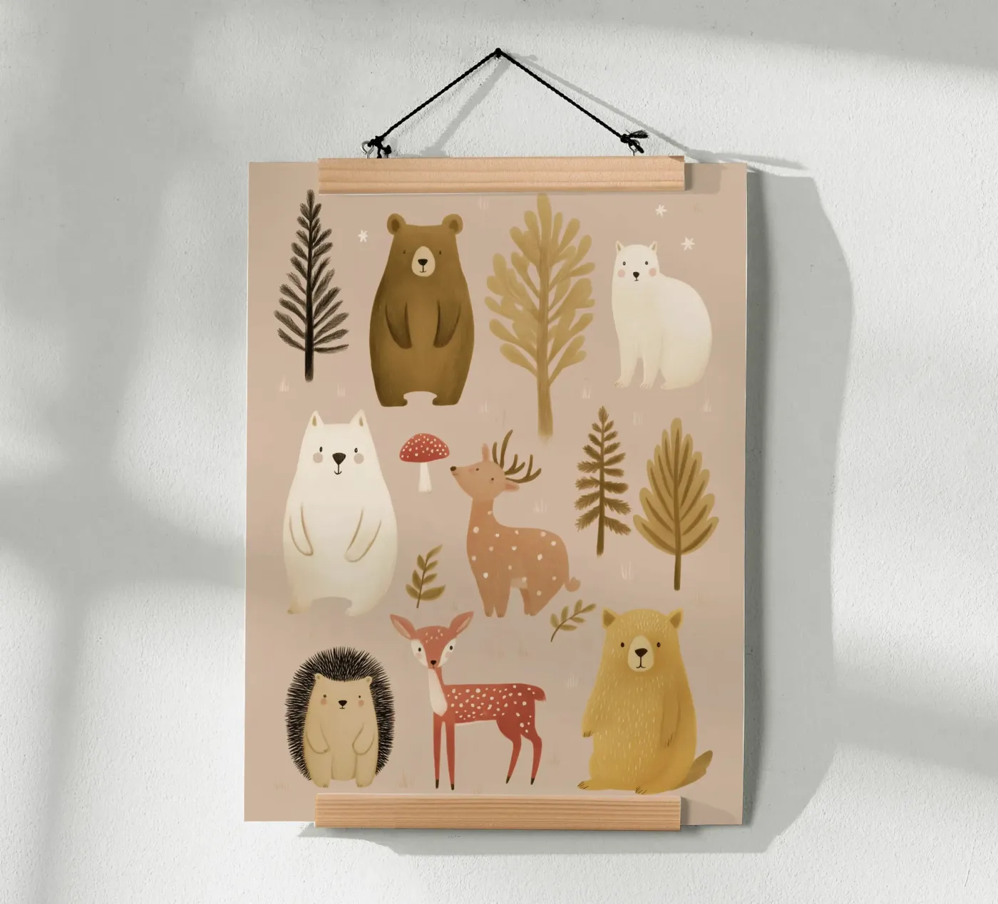 Forest Friends poster by Lille Verden