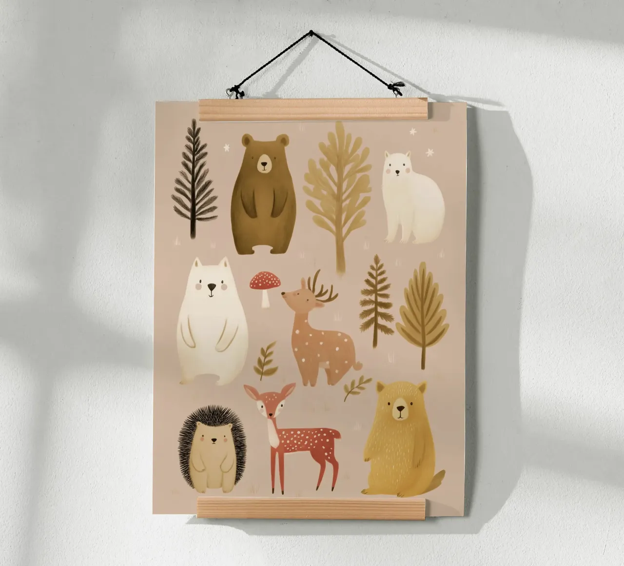 Amici della foresta poster da Lille Verden